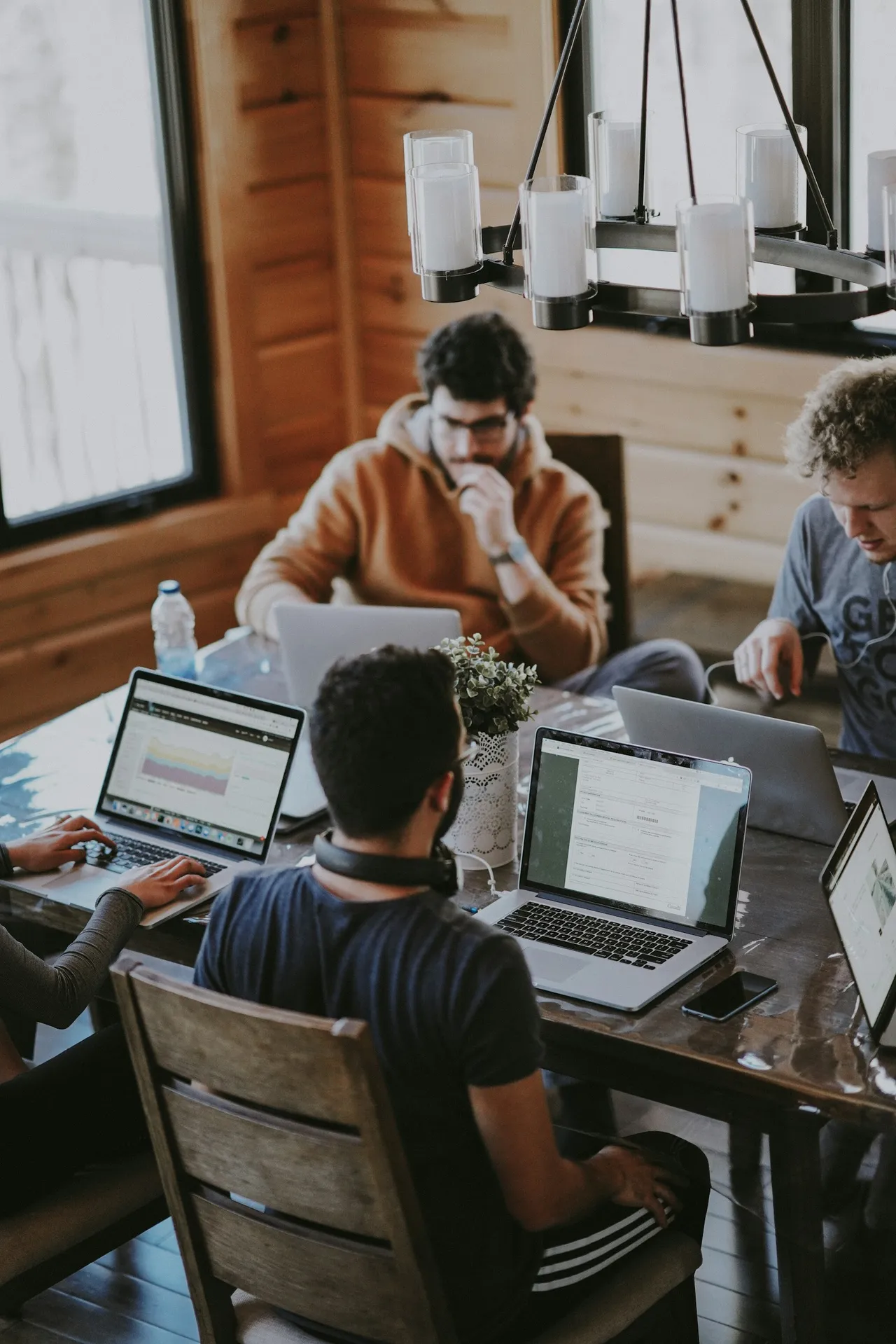 A cross-functional team shaping a new direction together