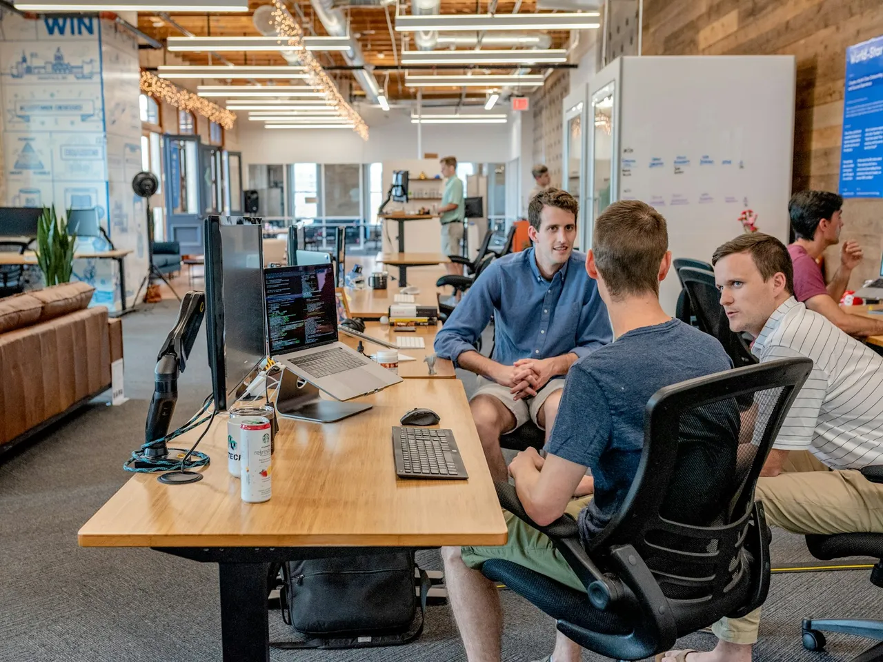 A collaborative strategy session in progress